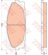 TRW - GDB3485 - Колодки тормозные дисковые GDB3485