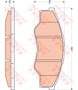 TRW - GDB3500 - Колодки тормозные дисковые GDB3500