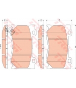 TRW - GDB3505 - Колодки тормозные дисковые передн