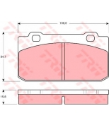 TRW - GDB353 - колодки
