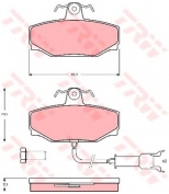TRW - GDB462 - Колодки тормозные дисковые GDB462