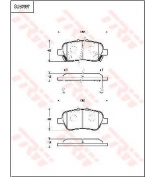 TRW - GDB7697 - Колодки тормозные