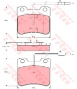 TRW - GDB794 - Колодки тормозные дисковые GDB794