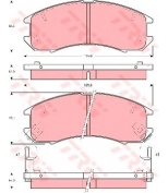TRW - GDB981 - Колодки тормозные дисковые GDB981