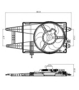 NRF - 47243 - Вентилятор  охлаждение двигателя