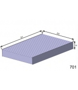 MISFAT - HB154C - HB154C Фильтр салонный