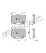 TRUSTING - 7550 - Комплект тормозных колодок, диско