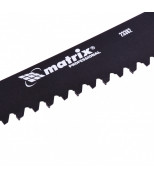 MATRIX 23382 Ножовка по пенобетону, 700 мм, защитное покрытие, твердосплавные напайки на зубья, двухкомпонентная рукоятка. MATRIX