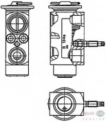 HELLA - 8UW351234201 - Выключатель пневматический кондиционера