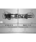 MALO - 80335 - Шланг тормозной задний N.Bravo