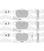 CIFAM - 8223140 - Комплект тормозных колодок, дисковый тормоз