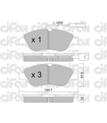 CIFAM - 8225770 - Комплект тормозных колодок, дисковый тормоз