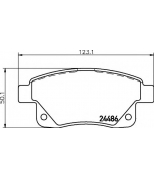 HELLA - 8DB355012781 - Колодки тормозные дисковые, комплект