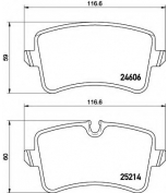 HELLA - 8DB355016061 - Комплект тормозных колодок дисковый тормоз