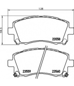 HELLA - 8DB355017291 - Колодки тормозные передние к-кт SUBARU LEGACY 94-98