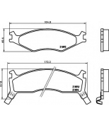 HELLA - 8DB355017301 - Brake Pad Set, disc brake