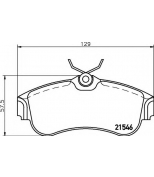 HELLA - 8DB355018011 - Комп. дисковых торм. колодок