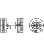 HELLA - 8EW009159361 - Мотор печки отопителя салона с крыльчатками