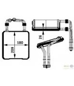 HELLA - 8FH351311191 - Радиатор отопителя MERCEDES BENZ W211 E-KLASSE (2002-2009)