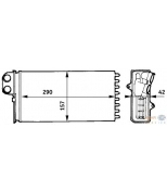 HELLA - 8FH351313431 - Радиатор отопителя, aluminium