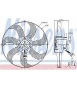 NISSENS - 85725 - Вентилятор охлаждение двигателя