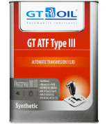 GT OIL 8809059407615 Gt atf type iii  dexron iii (h)  4л