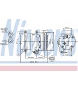 NISSENS - 89108 - Компрессор кондиционера DAEWOO LANOS 97-