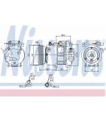 NISSENS - 89278 - Компрессор кондиционера HYUNDAI i30 07-