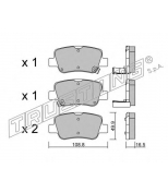 TRUSTING - 8980 - К-т дисков. тормоз. колодок Toyota Avensis 2009- R