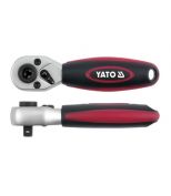 YATO YT0331 Трещотка короткая  под биты и головки 1/4  72 зуба  136 мм