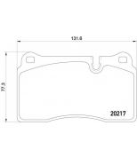 PAGID - T1686 - Комплект тормозных колодок, диско