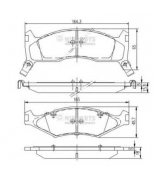 NIPPARTS - J3600302 - Колодки тормозные KIA SPORTAGE 2.0 94-03 передние