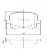 NIPPARTS - J3602090 - Колодки тормозные TOYOTA CAMRY/PREVIA 2.2-3.0 96-/LEXUS RX300 00-03 передние