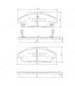 NIPPARTS - J3604052 - Колодки тормозные HONDA ACCORD 2.0-2.2 90-93 передние