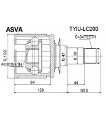 ASVA - TYIULC200 - Шрус внутренний 30x50x34