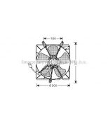 AVA - TO7540 - Электро вентилятор кондиционера