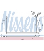 NISSENS - 940255 - Радиатор кондиционера внешний