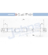 JOHNS - 95349591 - Упругий элемент, крышка багажника / помещения для груза