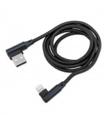 ARNEZI A0605028 Дата-кабель зарядный iPhone 6/7/8/X Черный (угловой)