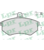 LPR - 05P299 - Тормозные колодки диск. Cordoba, Ibiza, Toledo, Golf II-III,