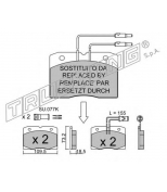 TRUSTING - 0531 - Комплект тормозных колодок, диско