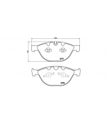 BREMBO - P06047 - Колодки торм.пер. BMW E60/E61 09/04->/E65/E66 01/03->