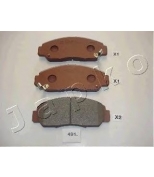 JAPKO - 50491 - Колодки тормозные передние к- т HONDA FR-V 05- STREAM 01- 45