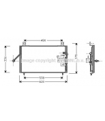 AVA - KA5003 - Радиатор кондиционера