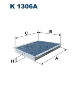 FILTRON - K1306A - Фильтр салонный угольный