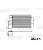 MILES ACCB010 Радиатор кондиционера (паяный) MAZDA 3 1.6/2.0 03-) ACCB010