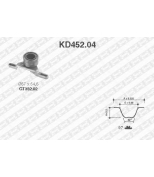 NTN-SNR - KD45204 - Ремень ГРМ зубчатый с роликами, комплект