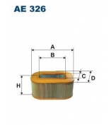 FILTRON - AE326 - Фильтр воздушный MB W124 E300/E300 TD