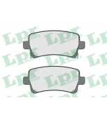 LPR - 05P1584 - Колодки тормозные OPEL INSIGNIA 08-/SAAB 9-5 10- задние