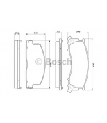 BOSCH - 0986424183 - Тормозные колодки 0986424183